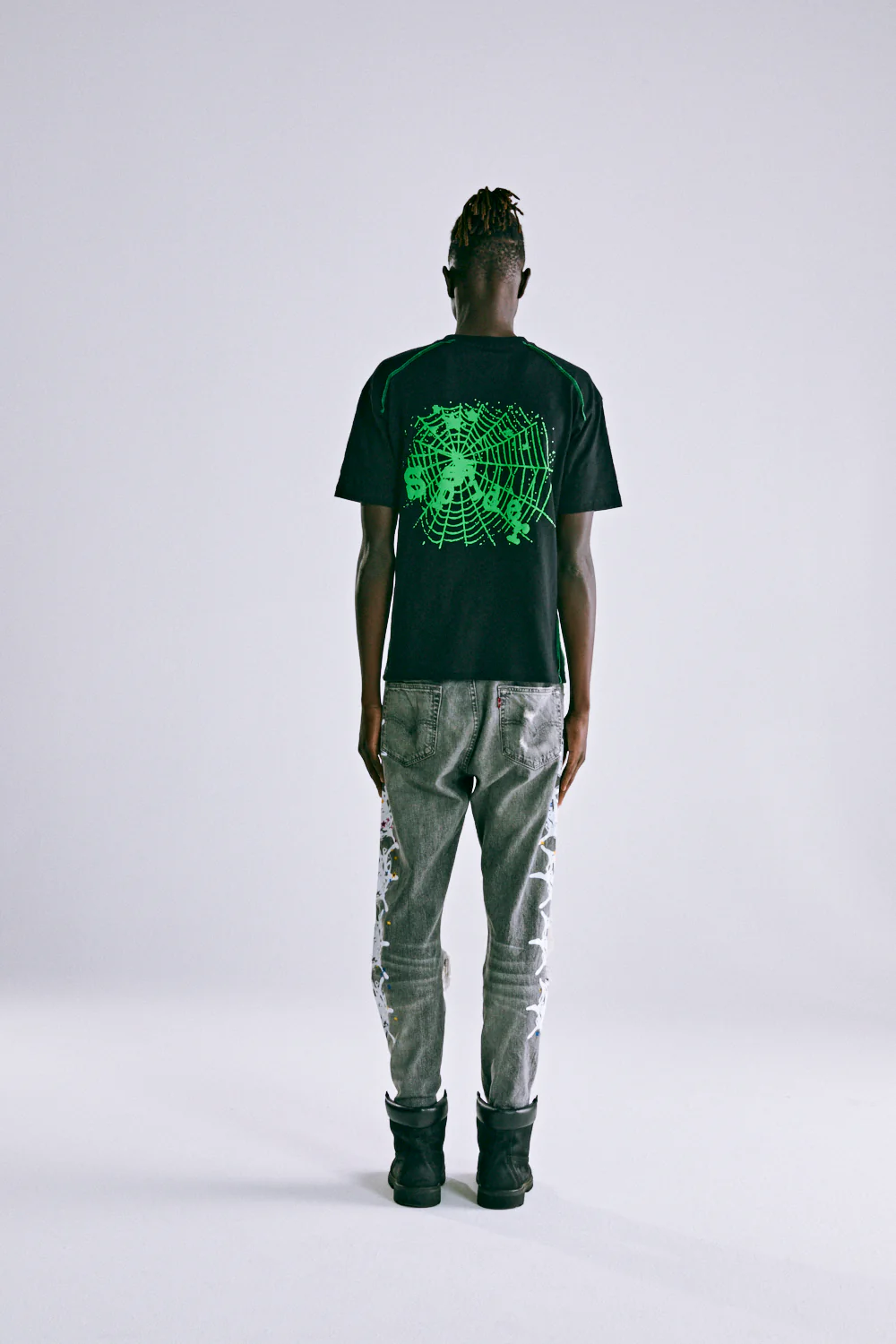 CONTRAST STITCH SLUB TEE - Image 10