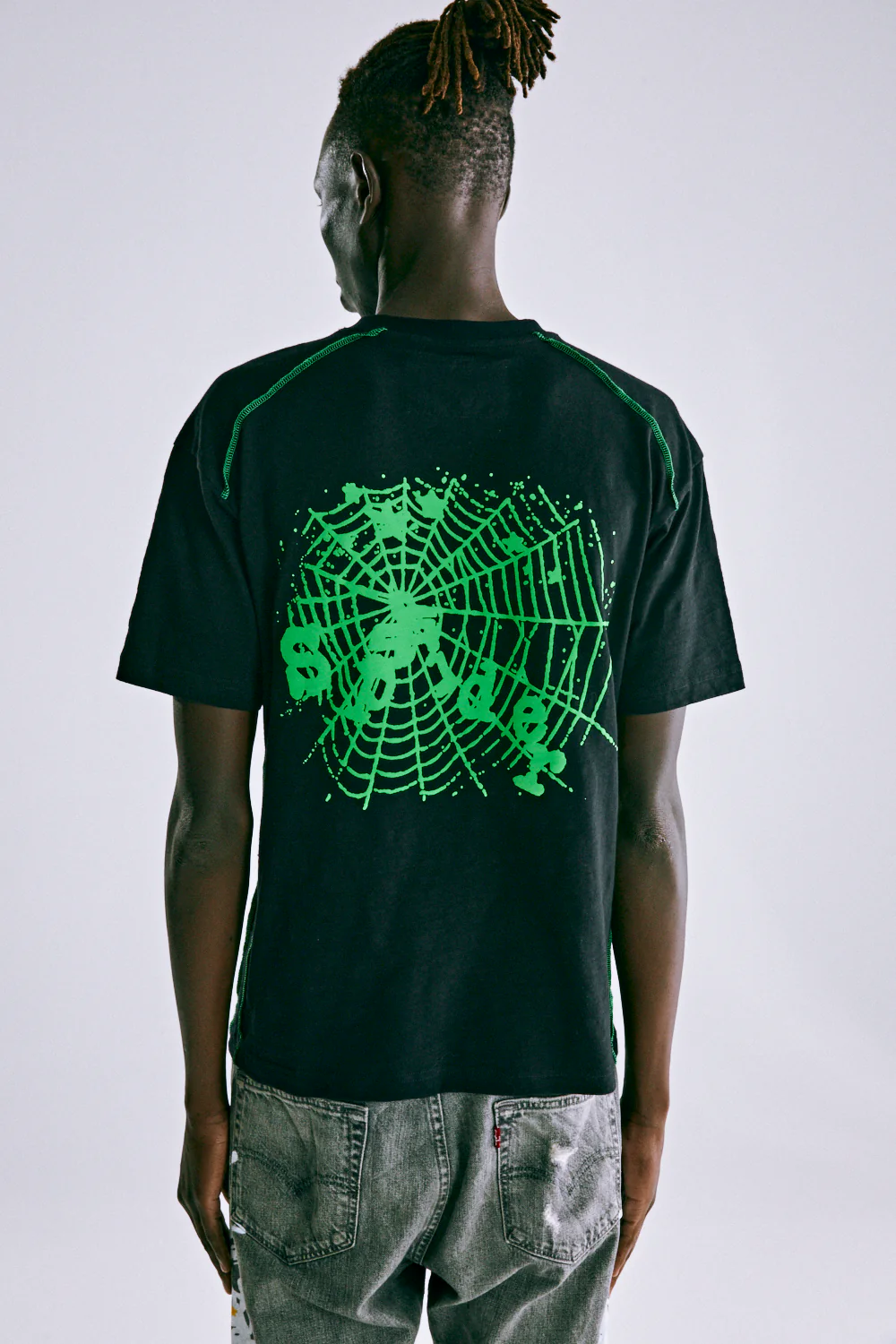 CONTRAST STITCH SLUB TEE - Image 11