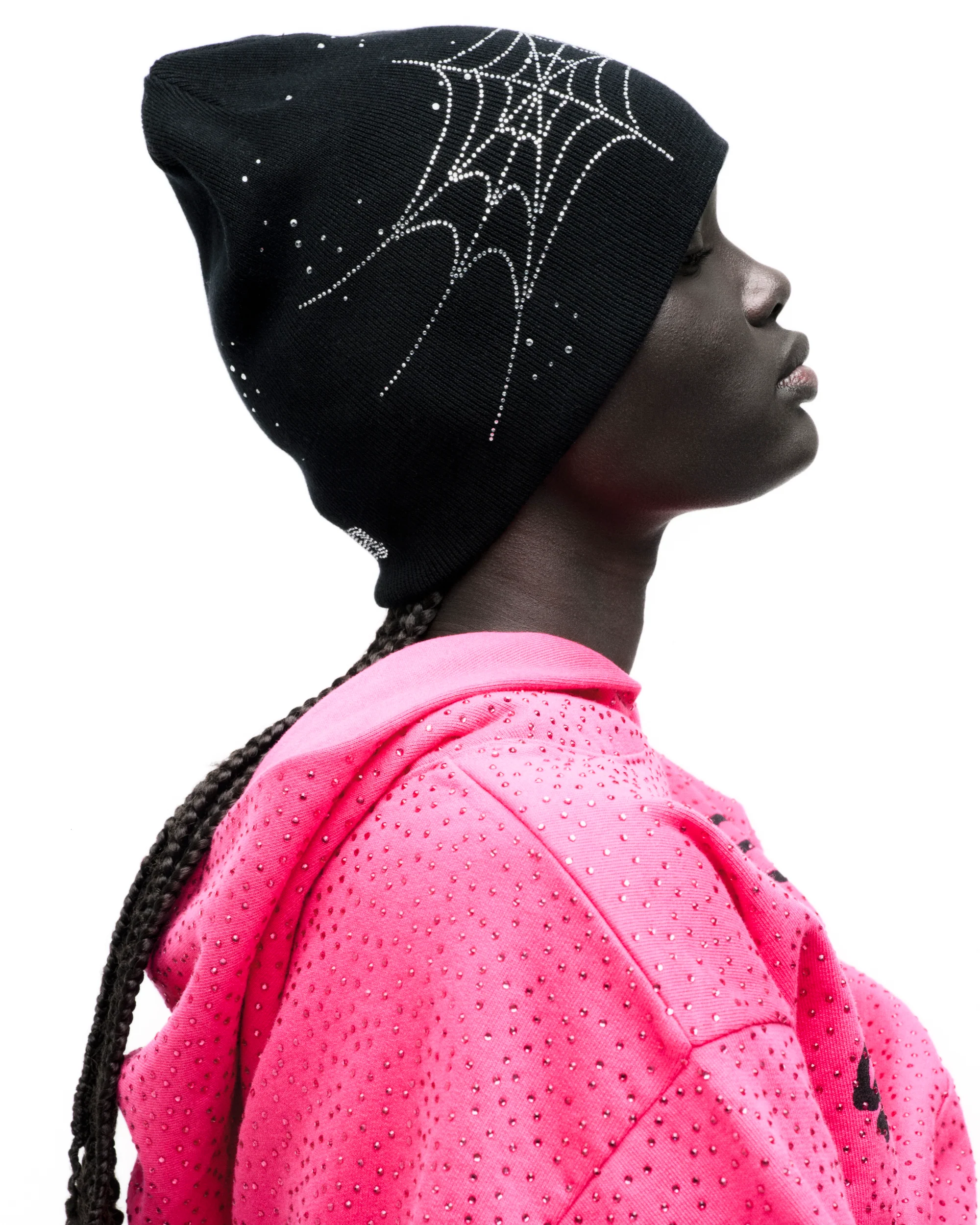 RHINESTONE SILK SKULLY - Image 6