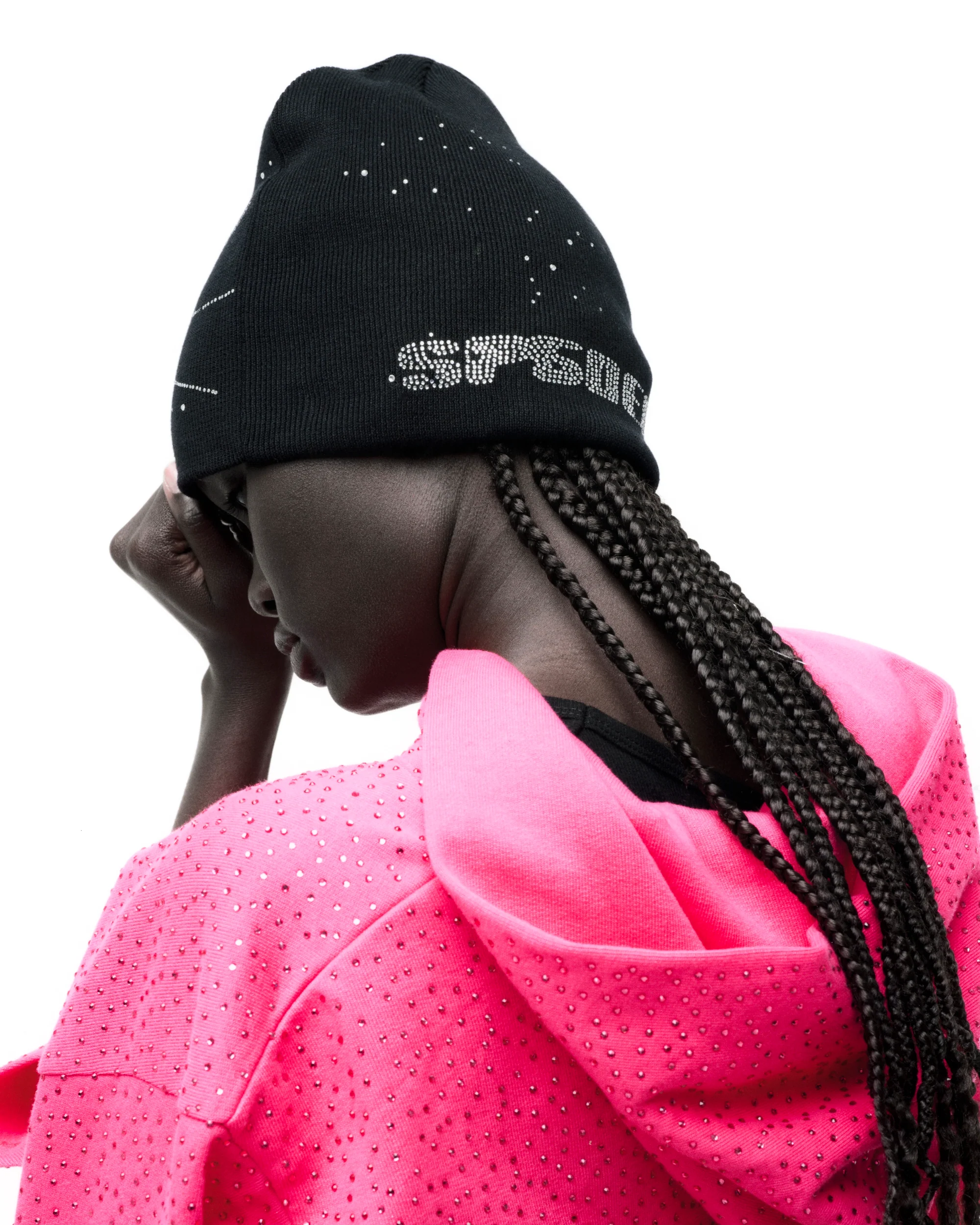 RHINESTONE SILK SKULLY - Image 8