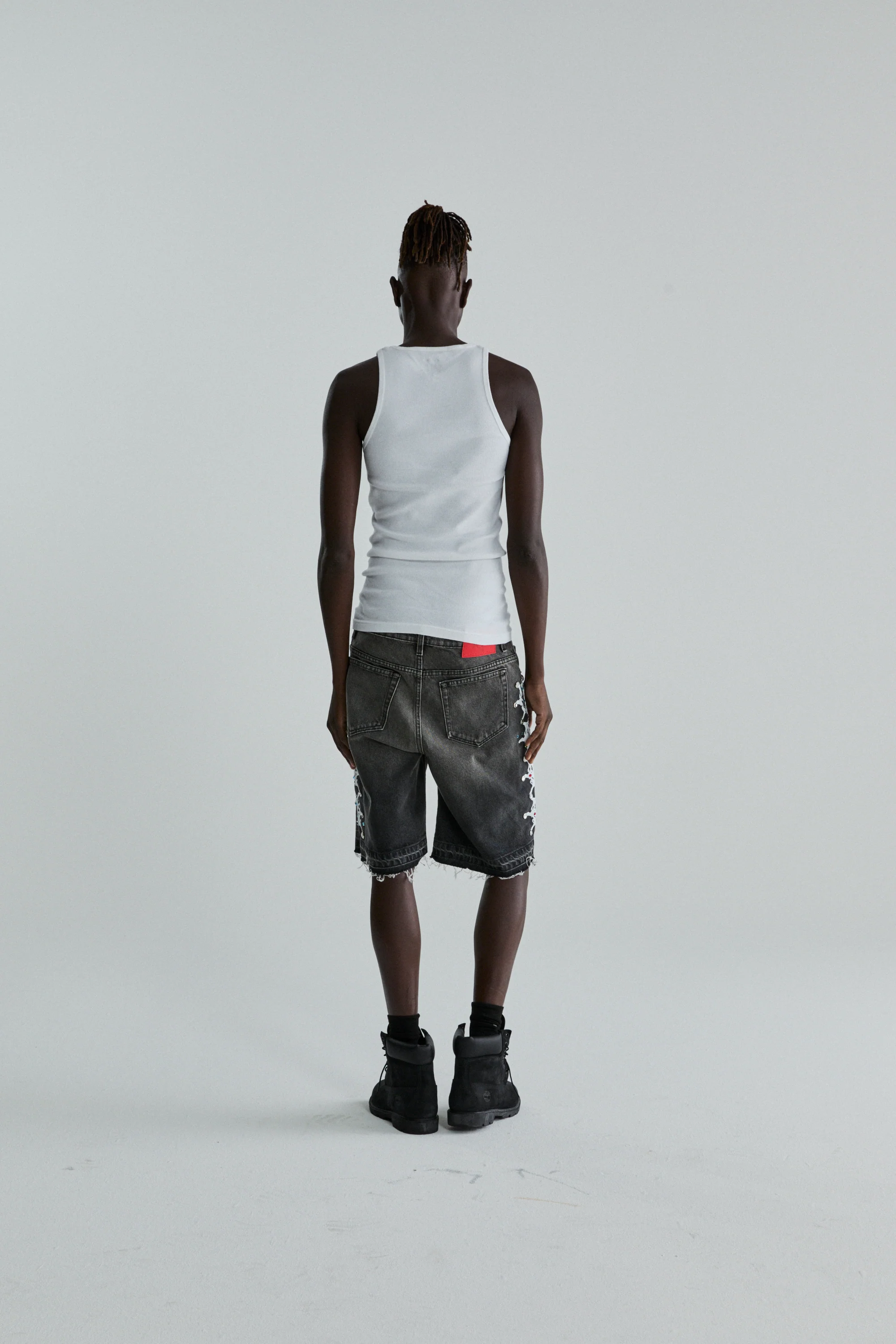 WEB STONE DENIM SHORT - Image 12