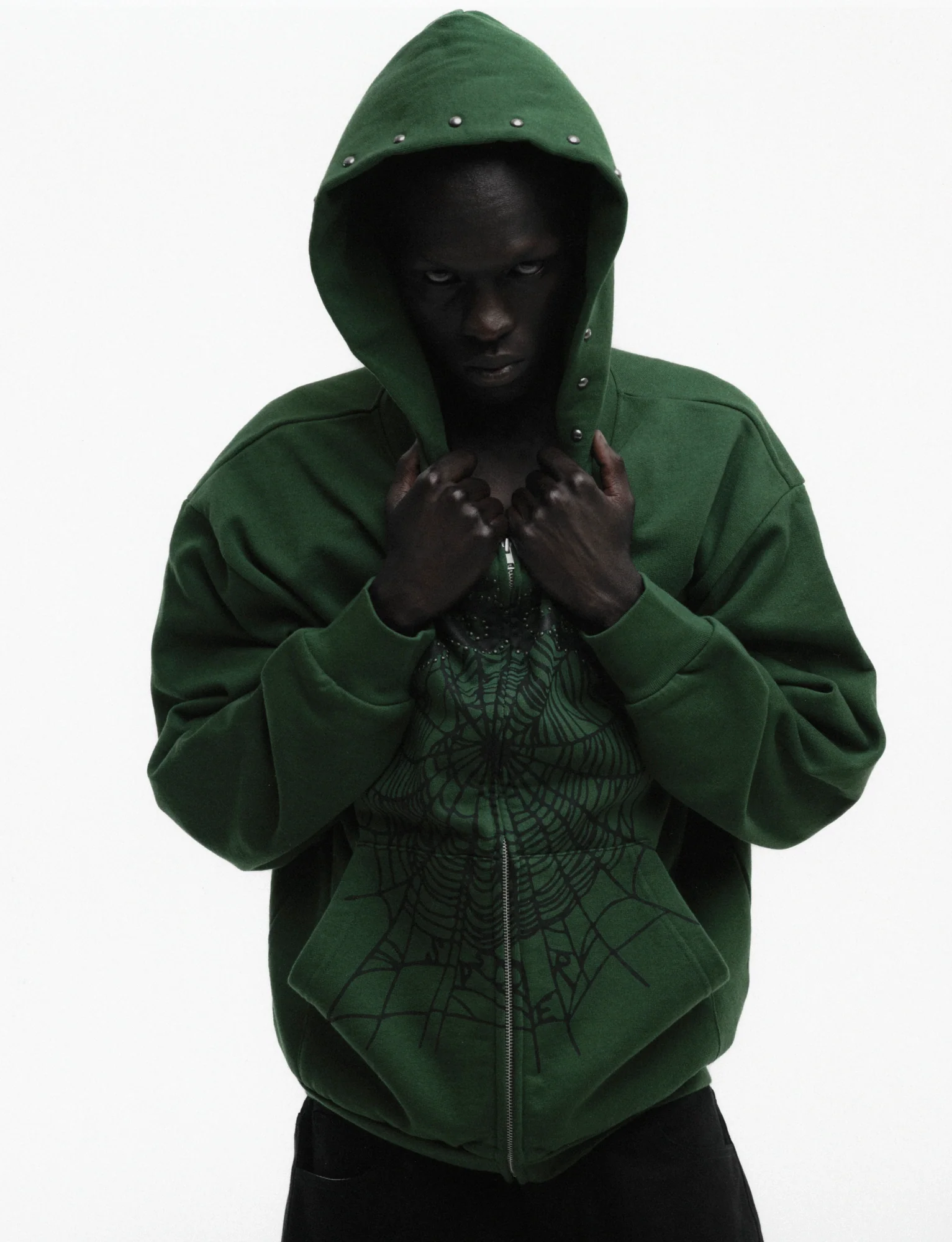 OG WEB STUDDED ZIP HOODIE - Image 13