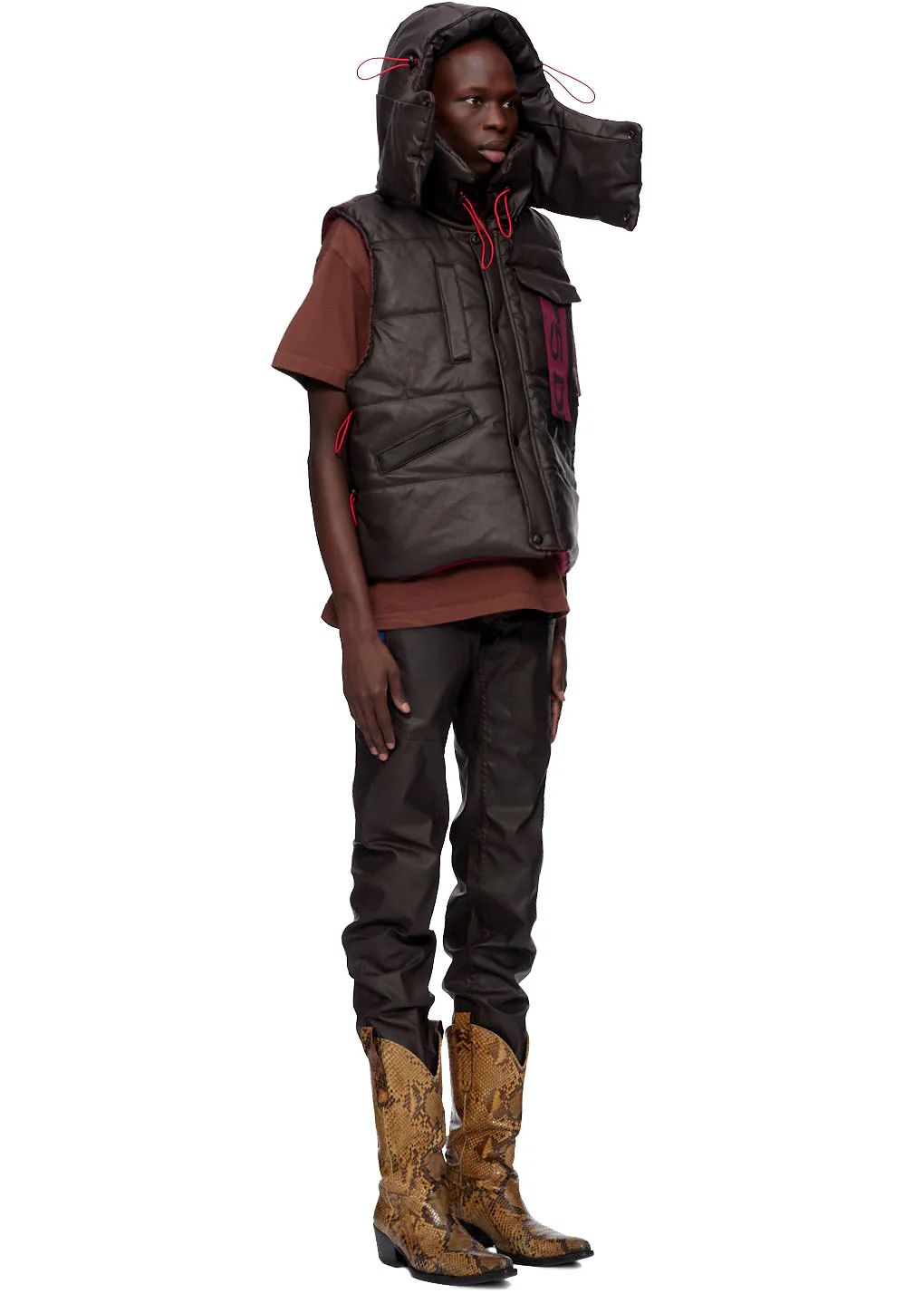 HOODED PUFFER VEST - Image 4