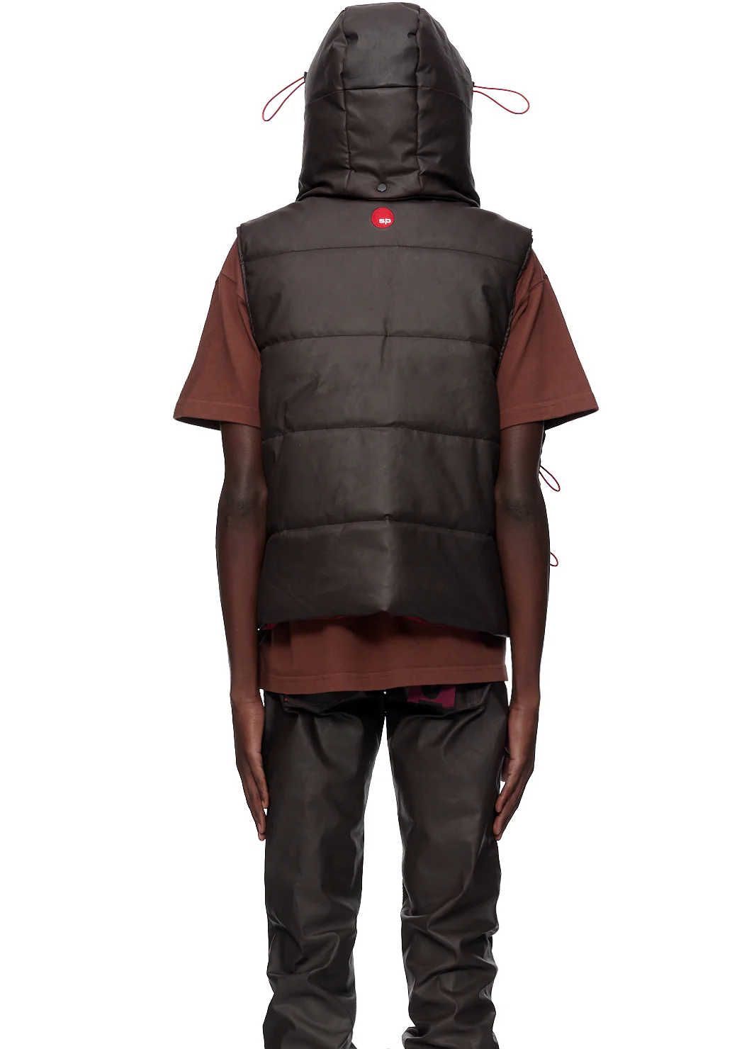 HOODED PUFFER VEST - Image 7
