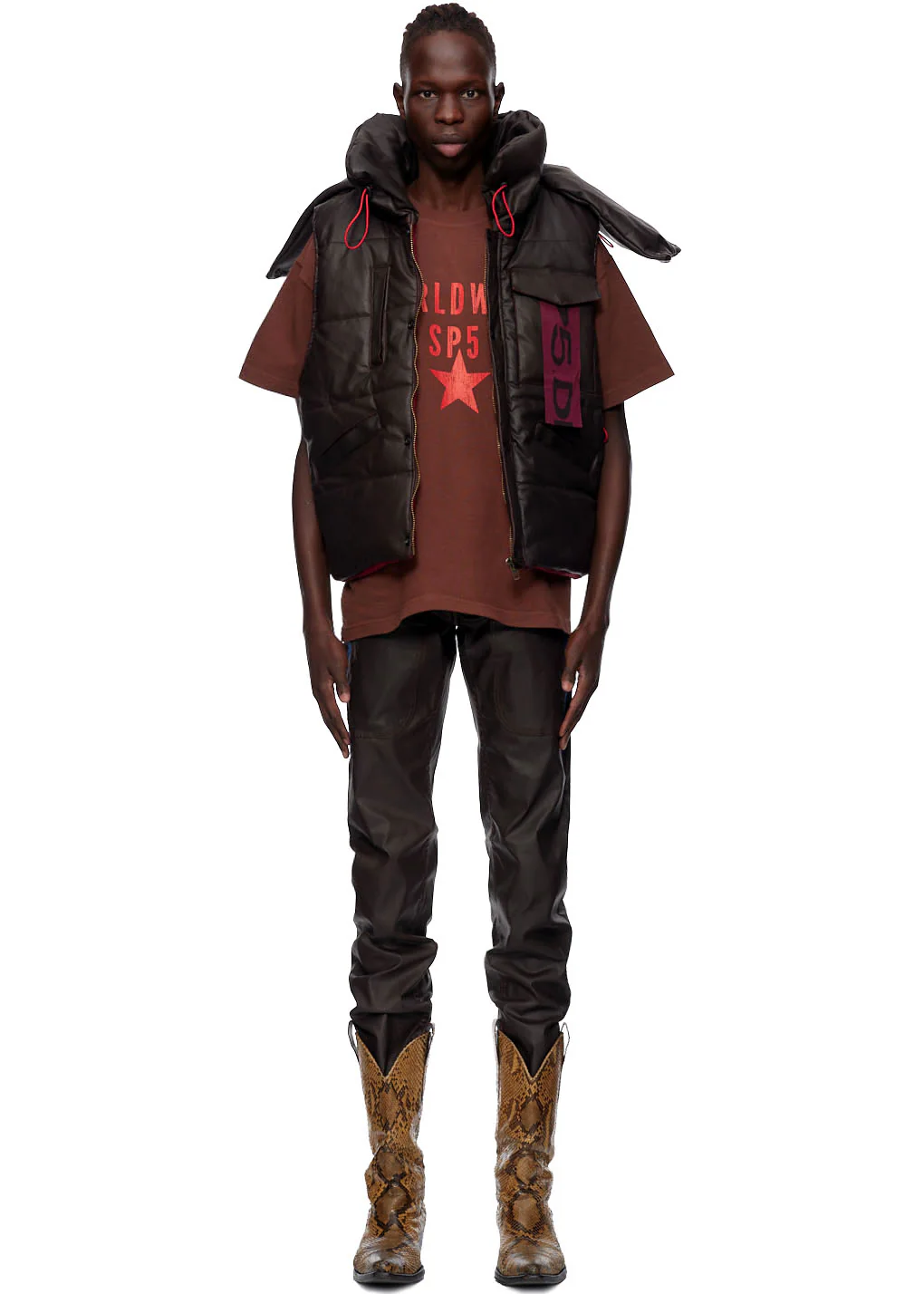 HOODED PUFFER VEST - Image 8