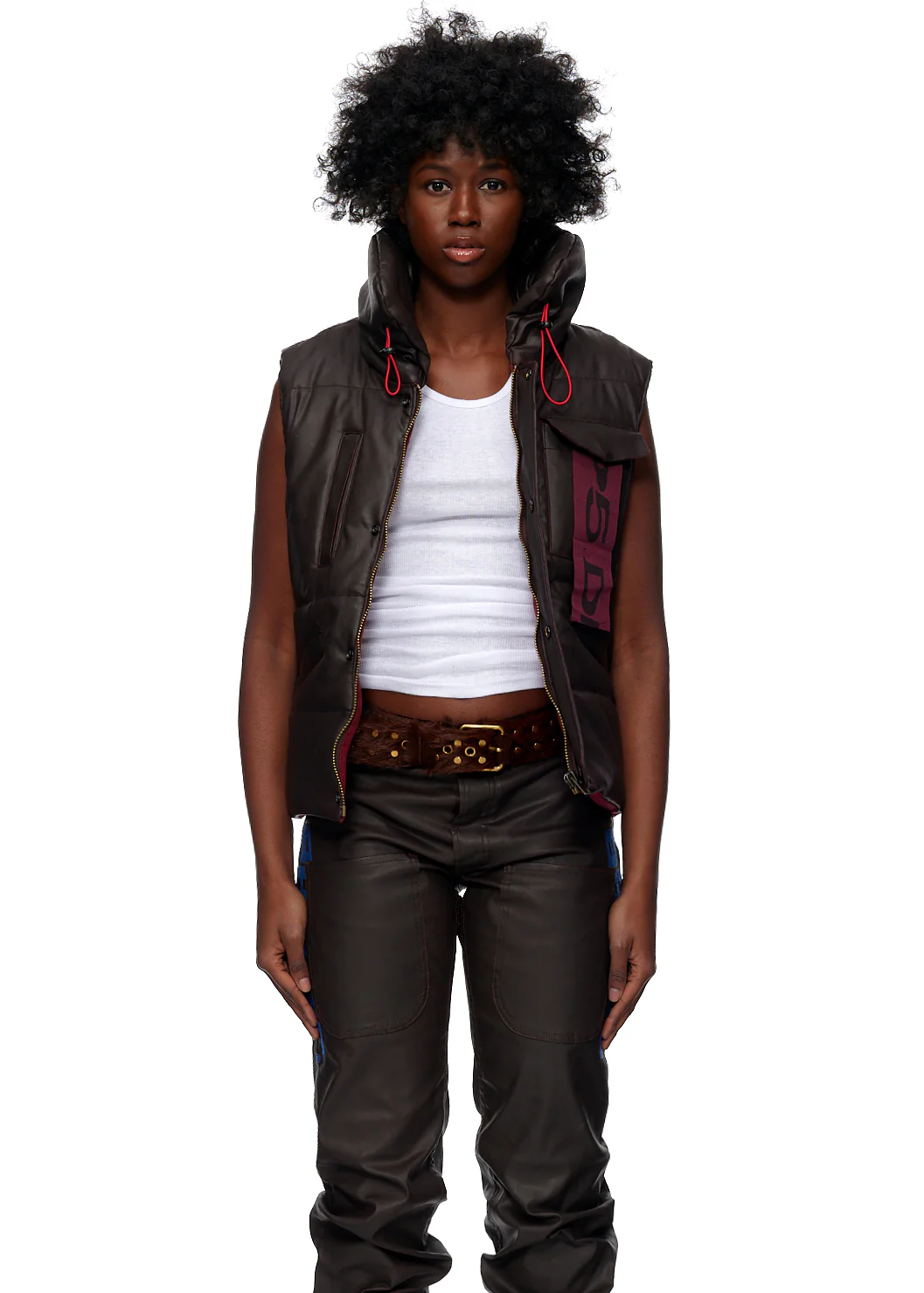 HOODED PUFFER VEST - Image 9