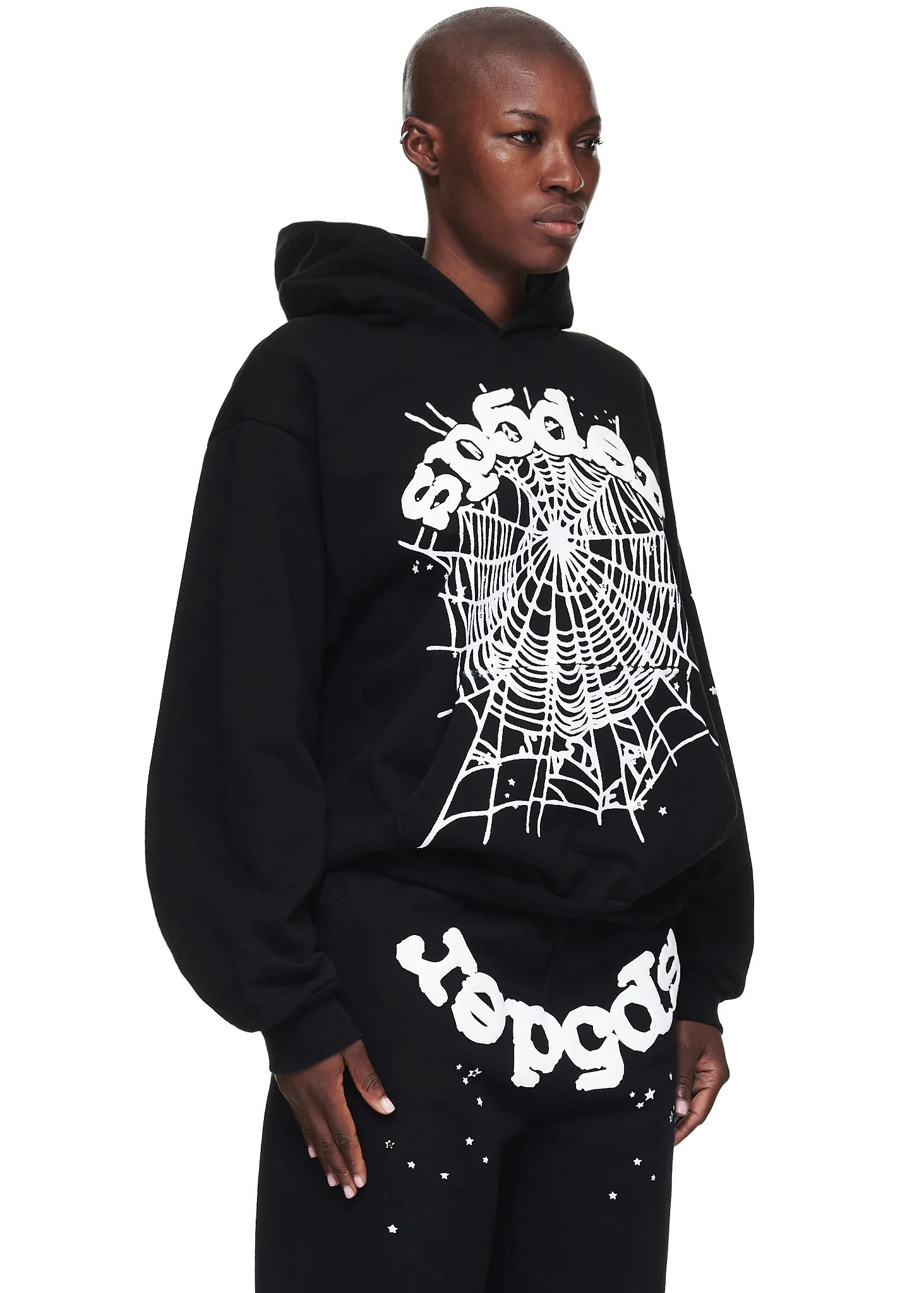 BLACK OG WEB HOODIE - Image 4