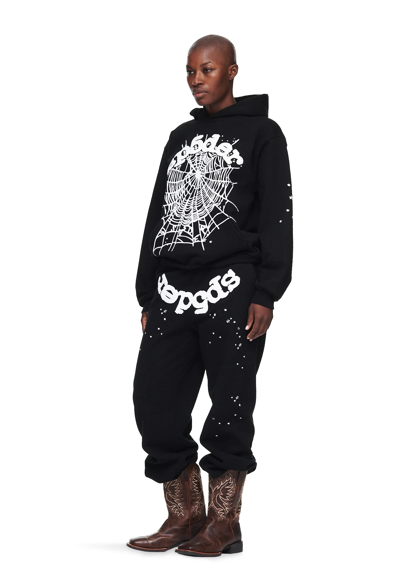 BLACK OG WEB HOODIE - Image 6