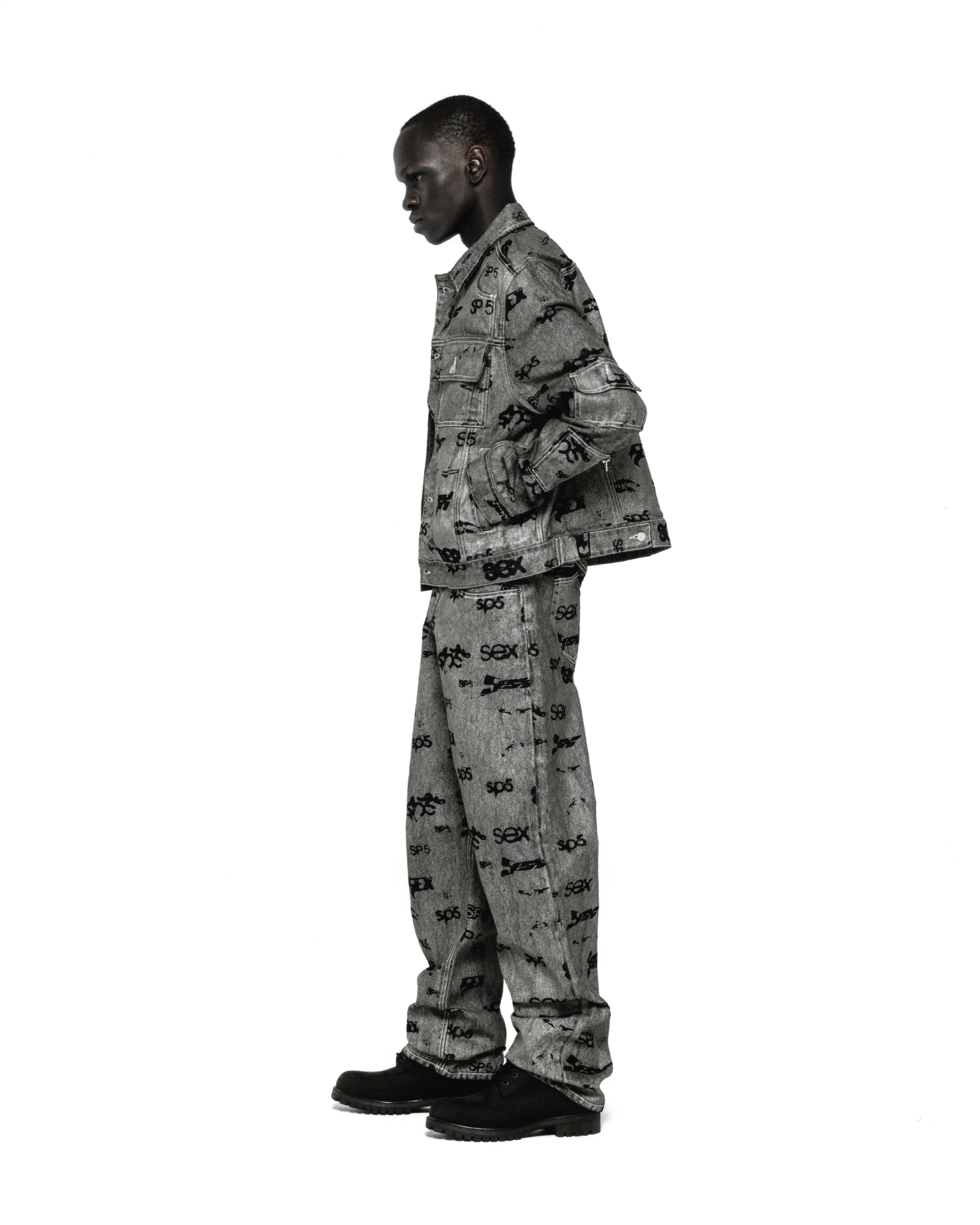 SEX AOP FOIL TRUCKER JACKET - Image 13