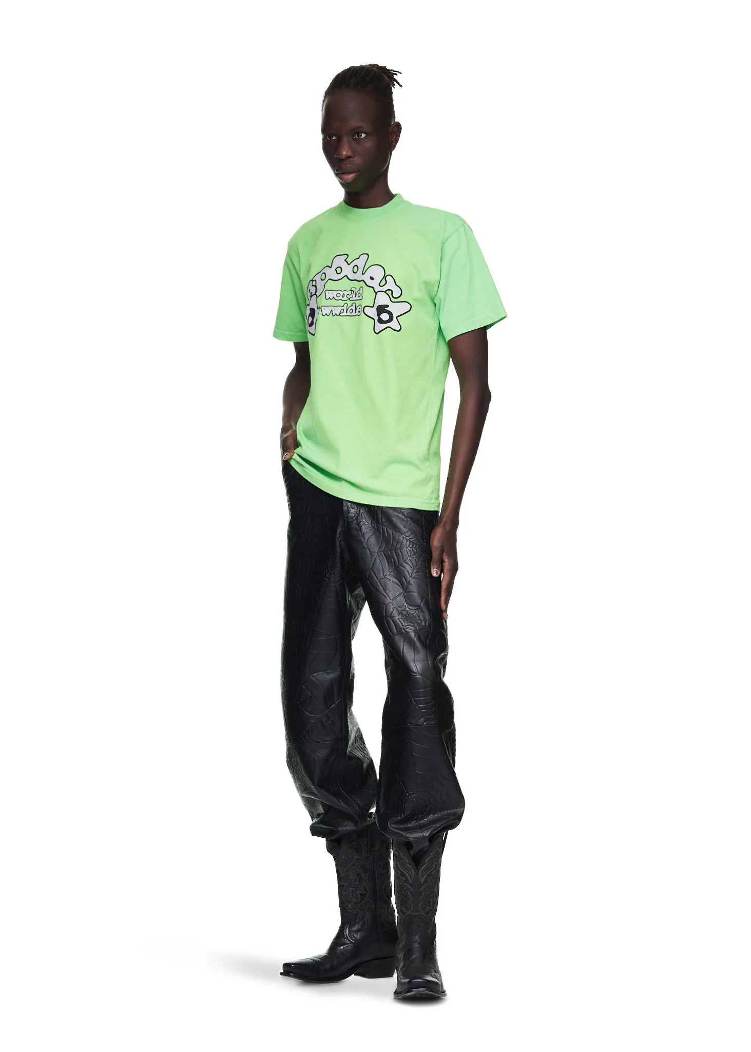 SLIME GREEN WORLDWIDE TEE - Image 6